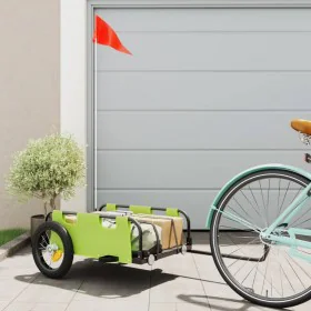 Bicycle trailer iron and green Oxford cloth by vidaXL, Bicycle trailers - Ref: Foro24-94165, Price: 78,65 €, Discount: %