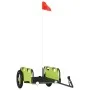 Fahrradanhänger aus Eisen und grünem Oxford-Stoff von vidaXL, Fahrradanhänger - Ref: Foro24-94165, Preis: 78,65 €, Rabatt: %