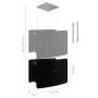 Campana extractora colgante táctil LCD vidrio templado de vidaXL, Extractores - Ref: Foro24-51023, Precio: 332,88 €, Descuent...