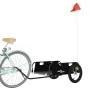 Remolque para bicicletas hierro y tela Oxford negro de vidaXL, Remolques para bicicletas - Ref: Foro24-94171, Precio: 86,22 €...
