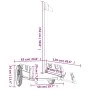 Anhänger für Fahrräder aus Eisen und schwarzem Oxford-Stoff von vidaXL, Fahrradanhänger - Ref: Foro24-94171, Preis: 86,22 €, ...