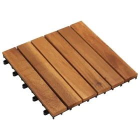 Terrace tiles vertical design 10 units acacia 30x30 cm by vidaXL, Floors and carpets - Ref: Foro24-41584, Price: 42,35 €, Dis...