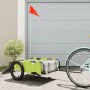 Bicycle trailer iron and green Oxford cloth by vidaXL, Bicycle trailers - Ref: Foro24-94172, Price: 90,56 €, Discount: %
