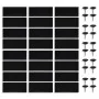 Mosquito net curtain for door 2 pcs black magnet 210 x 100 cm by vidaXL, Mosquito nets for windows - Ref: Foro24-40920, Price...