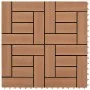 Brown WPC porch tile 11 units 30x30 cm by vidaXL, Floors and carpets - Ref: Foro24-41550, Price: 59,22 €, Discount: %