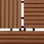 Brown WPC porch tile 11 units 30x30 cm by vidaXL, Floors and carpets - Ref: Foro24-41550, Price: 59,22 €, Discount: %