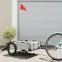 Iron bicycle trailer and gray Oxford cloth by vidaXL, Bicycle trailers - Ref: Foro24-94168, Price: 83,15 €, Discount: %