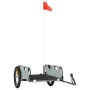 Fahrradanhänger aus Eisen und grauem Oxford-Stoff von vidaXL, Fahrradanhänger - Ref: Foro24-94168, Preis: 83,15 €, Rabatt: %
