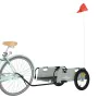 Remolque para bicicletas hierro y tela Oxford gris de vidaXL, Remolques para bicicletas - Ref: Foro24-94168, Precio: 83,15 €,...