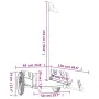 Remolque para bicicletas hierro y tela Oxford gris de vidaXL, Remolques para bicicletas - Ref: Foro24-94168, Precio: 83,15 €,...