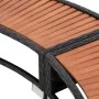 Whirlpool-Einlage aus schwarzem synthetischem Rattan von vidaXL, Pool- und Spa-Zubehör - Ref: Foro24-41454, Preis: 580,93 €, ...