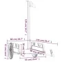 Iron bicycle trailer and gray Oxford cloth by vidaXL, Bicycle trailers - Ref: Foro24-94175, Price: 100,20 €, Discount: %