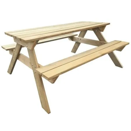 Pine wood picnic table 150x135x71.5 cm by vidaXL, Garden tables - Ref: Foro24-41725, Price: 179,09 €, Discount: %