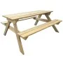 Pine wood picnic table 150x135x71.5 cm by vidaXL, Garden tables - Ref: Foro24-41725, Price: 179,09 €, Discount: %