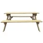 Pine wood picnic table 150x135x71.5 cm by vidaXL, Garden tables - Ref: Foro24-41725, Price: 179,09 €, Discount: %