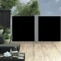 Black retractable side awning 100x600 cm by vidaXL, Umbrellas - Ref: Foro24-48442, Price: 83,84 €, Discount: %