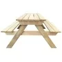 Pine wood picnic table 150x135x71.5 cm by vidaXL, Garden tables - Ref: Foro24-41725, Price: 179,09 €, Discount: %