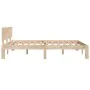 Doppelbettgestell aus Massivholz 135x190 cm von vidaXL, Betten und Lattenroste - Ref: Foro24-810470, Preis: 121,44 €, Rabatt: %