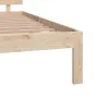 Doppelbettgestell aus Massivholz 135x190 cm von vidaXL, Betten und Lattenroste - Ref: Foro24-810470, Preis: 121,44 €, Rabatt: %