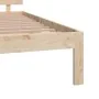 Solid wood double bed frame 135x190 cm by vidaXL, Beds and slatted bases - Ref: Foro24-810470, Price: 119,25 €, Discount: %