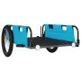 Remolque para bicicletas hierro y tela Oxford azul de vidaXL, Remolques para bicicletas - Ref: Foro24-94177, Precio: 97,77 €,...