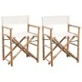 Folding director chairs 2 units bamboo and canvas by vidaXL, Garden chairs - Ref: Foro24-41895, Price: 99,75 €, Discount: %