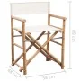 Folding director chairs 2 units bamboo and canvas by vidaXL, Garden chairs - Ref: Foro24-41895, Price: 99,75 €, Discount: %