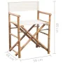 Klappbare Regiestühle 2 Einheiten aus Bambus und Segeltuch von vidaXL, Gartenstühle - Ref: Foro24-41895, Preis: 99,75 €, Raba...