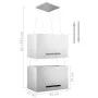 Stainless steel LCD touch hanging extractor hood 55 cm by vidaXL, Extractors - Ref: Foro24-51020, Price: 298,10 €, Discount: %
