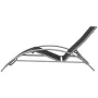 Liegestühle mit schwarzem Aluminium-Sonnenschirm von vidaXL, Liegen - Ref: Foro24-42161, Preis: 181,02 €, Rabatt: %