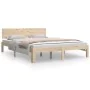 Bettgestell aus Massivholz 150x200 cm von vidaXL, Betten und Lattenroste - Ref: Foro24-810500, Preis: 116,89 €, Rabatt: %