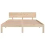 Bettgestell aus Massivholz 150x200 cm von vidaXL, Betten und Lattenroste - Ref: Foro24-810500, Preis: 116,89 €, Rabatt: %