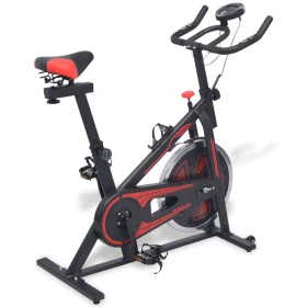 Black and red exercise bike with pulse sensors by vidaXL, Stationary bikes - Ref: Foro24-91190, Price: 241,07 €, Discount: %