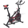 Black and red exercise bike with pulse sensors by vidaXL, Stationary bikes - Ref: Foro24-91190, Price: 241,07 €, Discount: %