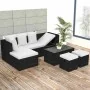 4-piece garden furniture set and black synthetic rattan cushions by vidaXL, Garden sets - Ref: Foro24-42586, Price: 440,77 €,...