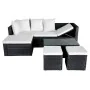 4-piece garden furniture set and black synthetic rattan cushions by vidaXL, Garden sets - Ref: Foro24-42586, Price: 440,77 €,...