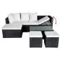 4-piece garden furniture set and black synthetic rattan cushions by vidaXL, Garden sets - Ref: Foro24-42586, Price: 440,77 €,...