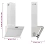 Steel and white tempered glass wall extractor hood 60 cm by vidaXL, Extractors - Ref: Foro24-51668, Price: 153,39 €, Discount: %
