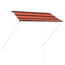 Oranges und braunes einziehbares Markisentuch 250x150 cm von vidaXL, Markisen - Ref: Foro24-145896, Preis: 56,28 €, Rabatt: %