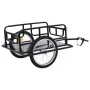 Remolque para bicicletas acero negro 130x73x48,5 cm de vidaXL, Remolques para bicicletas - Ref: Foro24-91770, Precio: 101,63 ...