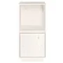 Solid white pine wood sideboard 38x35x80 cm by vidaXL, Sideboards - Ref: Foro24-814345, Price: 39,54 €, Discount: %
