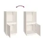 Solid white pine wood sideboard 38x35x80 cm by vidaXL, Sideboards - Ref: Foro24-814345, Price: 39,54 €, Discount: %