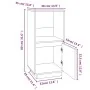 Solid white pine wood sideboard 38x35x80 cm by vidaXL, Sideboards - Ref: Foro24-814345, Price: 39,54 €, Discount: %