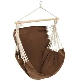 Silla Colgante / Hamaca Marrón Grande Tejido de vidaXL, Hamacas - Ref: Foro24-40592, Precio: 51,03 €, Descuento: %