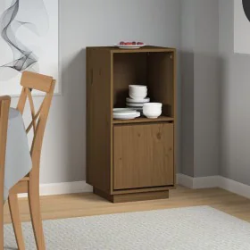 Honigbraunes Sideboard aus massivem Kiefernholz, 38 x 35 x 80 cm von vidaXL, Sideboards - Ref: Foro24-814347, Preis: 41,68 €,...
