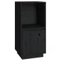 Solid black pine wood sideboard 38x35x80 cm by vidaXL, Sideboards - Ref: Foro24-814348, Price: 46,57 €, Discount: %