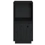 Solid black pine wood sideboard 38x35x80 cm by vidaXL, Sideboards - Ref: Foro24-814348, Price: 46,57 €, Discount: %