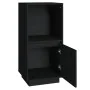 Solid black pine wood sideboard 38x35x80 cm by vidaXL, Sideboards - Ref: Foro24-814348, Price: 46,57 €, Discount: %