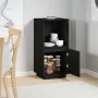 Solid black pine wood sideboard 38x35x80 cm by vidaXL, Sideboards - Ref: Foro24-814348, Price: 46,57 €, Discount: %