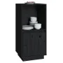 Solid black pine wood sideboard 38x35x80 cm by vidaXL, Sideboards - Ref: Foro24-814348, Price: 46,57 €, Discount: %